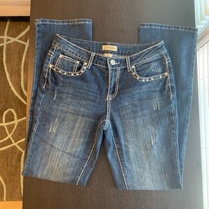 Ladies Distressed Earl Denim Jeans Sz 4